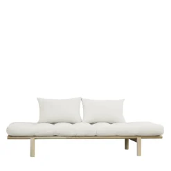 PACE Daybed en bois naturel et tissu