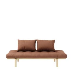 PACE Daybed en bois naturel et tissu