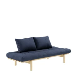 PACE Daybed en bois naturel et tissu