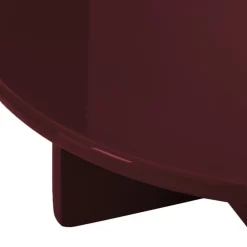 PALOMA Table basse ronde en bois laqué ø80cm