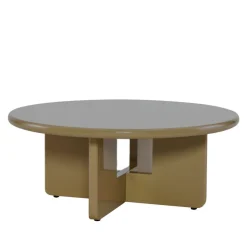 PALOMA Table basse ronde en bois laqué ø80cm