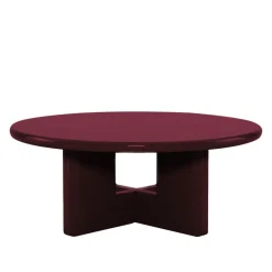 PALOMA Table basse ronde en bois laqué ø80cm