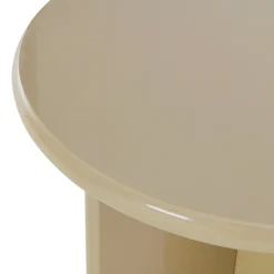 PALOMA Table d'appoint ronde en bois laqué ø50cm