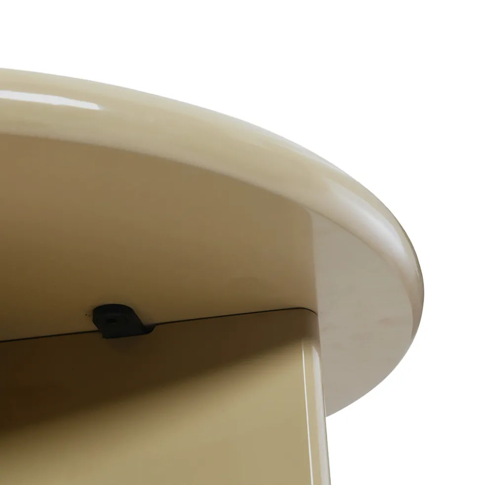 PALOMA Table d'appoint ronde en bois laqué ø50cm