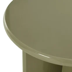 PALOMA Table d'appoint ronde en bois laqué ø50cm