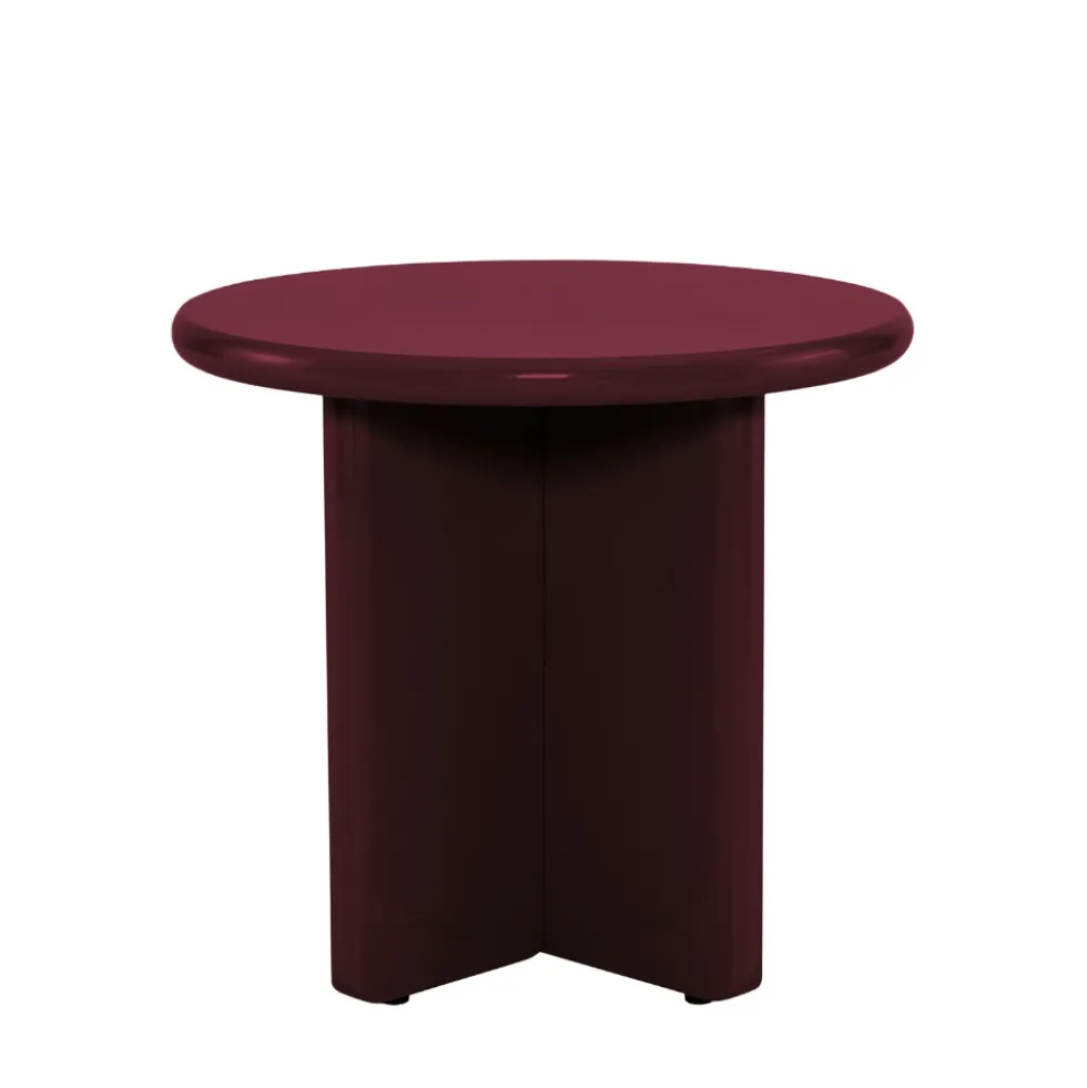 PALOMA Table d'appoint ronde en bois laqué ø50cm