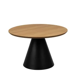 PARIDES Table basse ronde en bois ø65cm