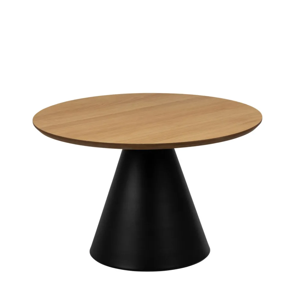 PARIDES Table basse ronde en bois ø65cm