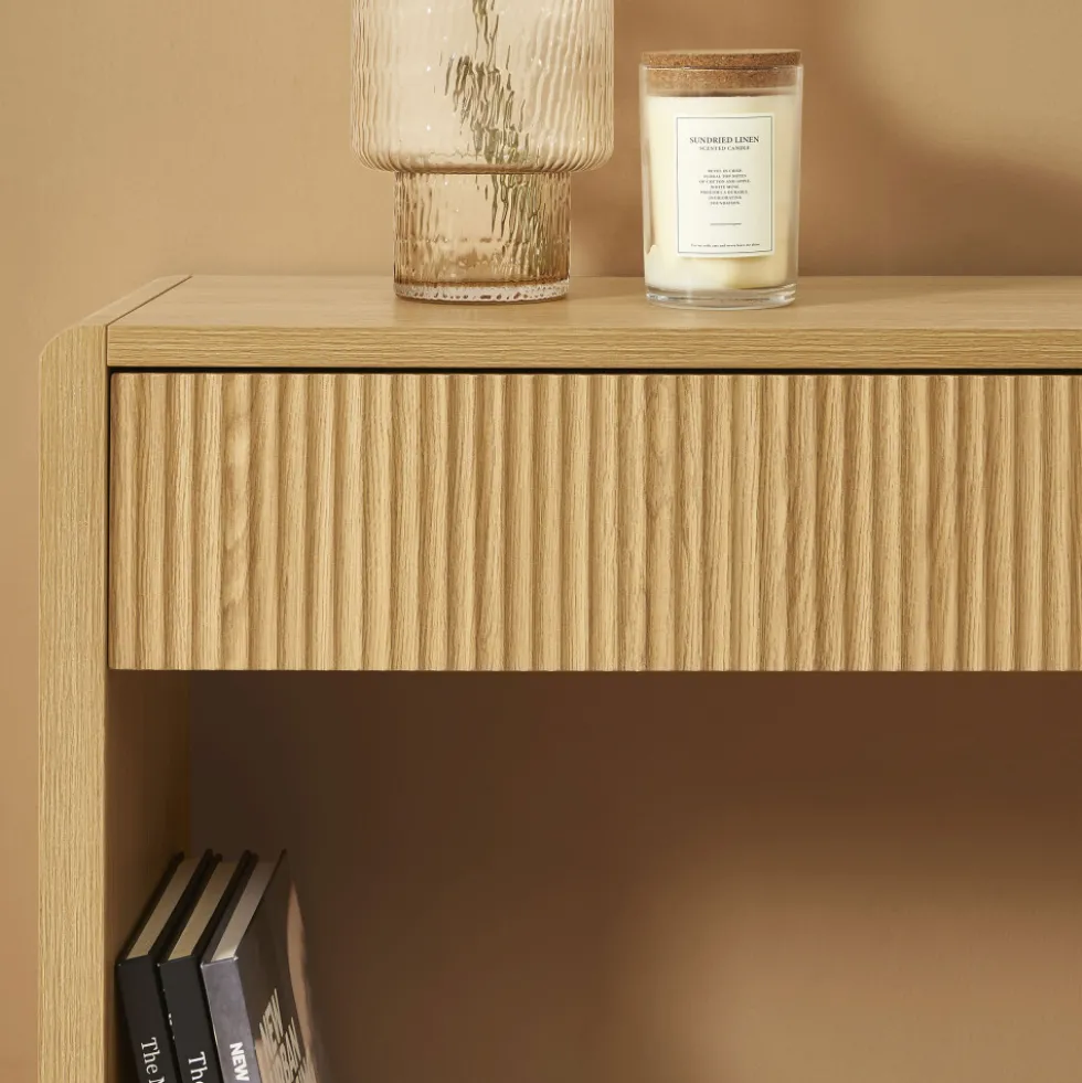 PAULA Console 2 tiroir en bois L120cm