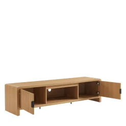 PAULA Meuble TV 2 portes en bois L160cm