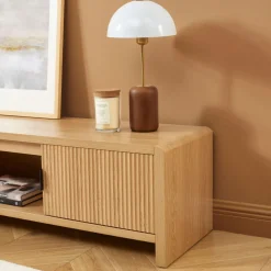 PAULA Meuble TV 2 portes en bois L160cm
