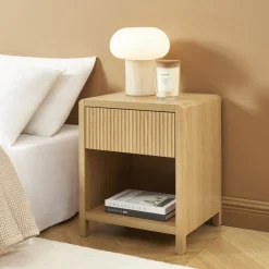 PAULA Table de chevet 1 tiroir en bois