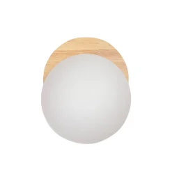 PAULO Applique murale en bois et verre