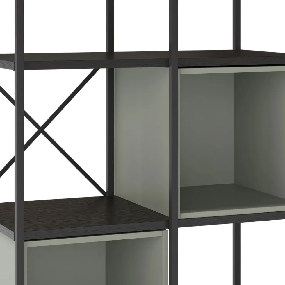 PHALOR Etagère en bois et métal 70,50x179cm