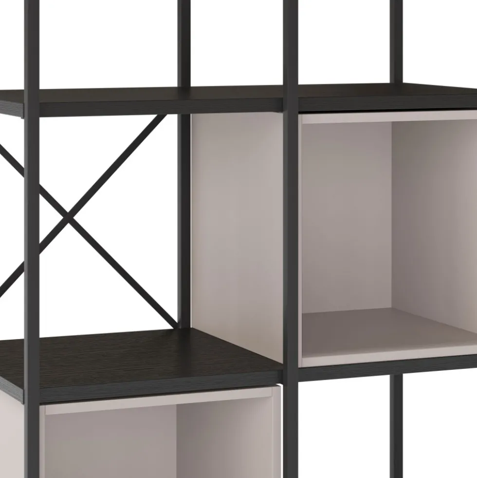 PHALOR Etagère en bois et métal 70,50x179cm