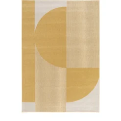 PILO Tapis à motifs géométriques arrondis