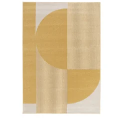 PILO Tapis à motifs géométriques arrondis