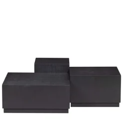 PIM Lot de 3 tables basses en bois