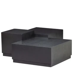 PIM Lot de 3 tables basses en bois