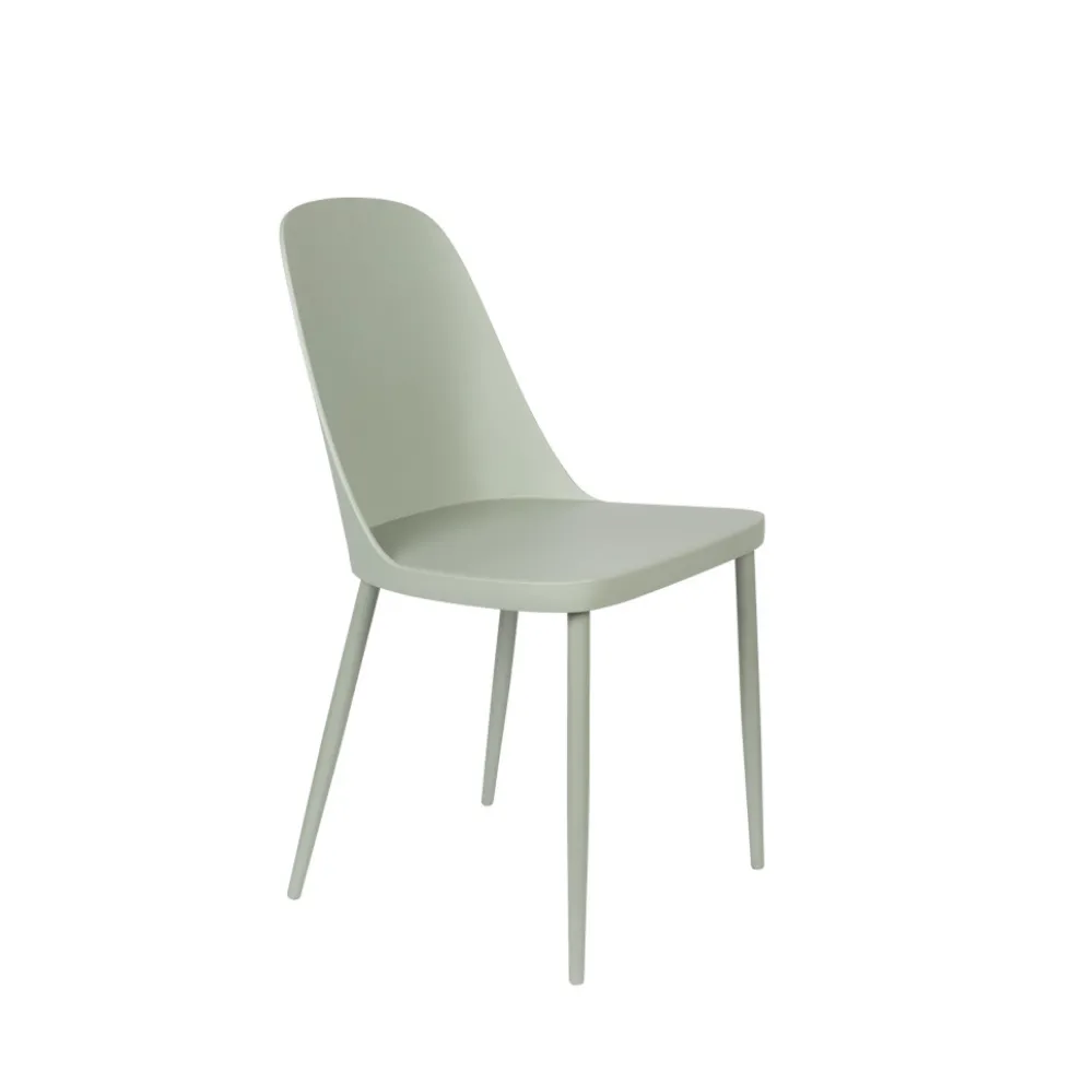 PIP Lot de 2 chaises en résine et métal