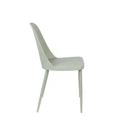 PIP Lot de 2 chaises en résine et métal