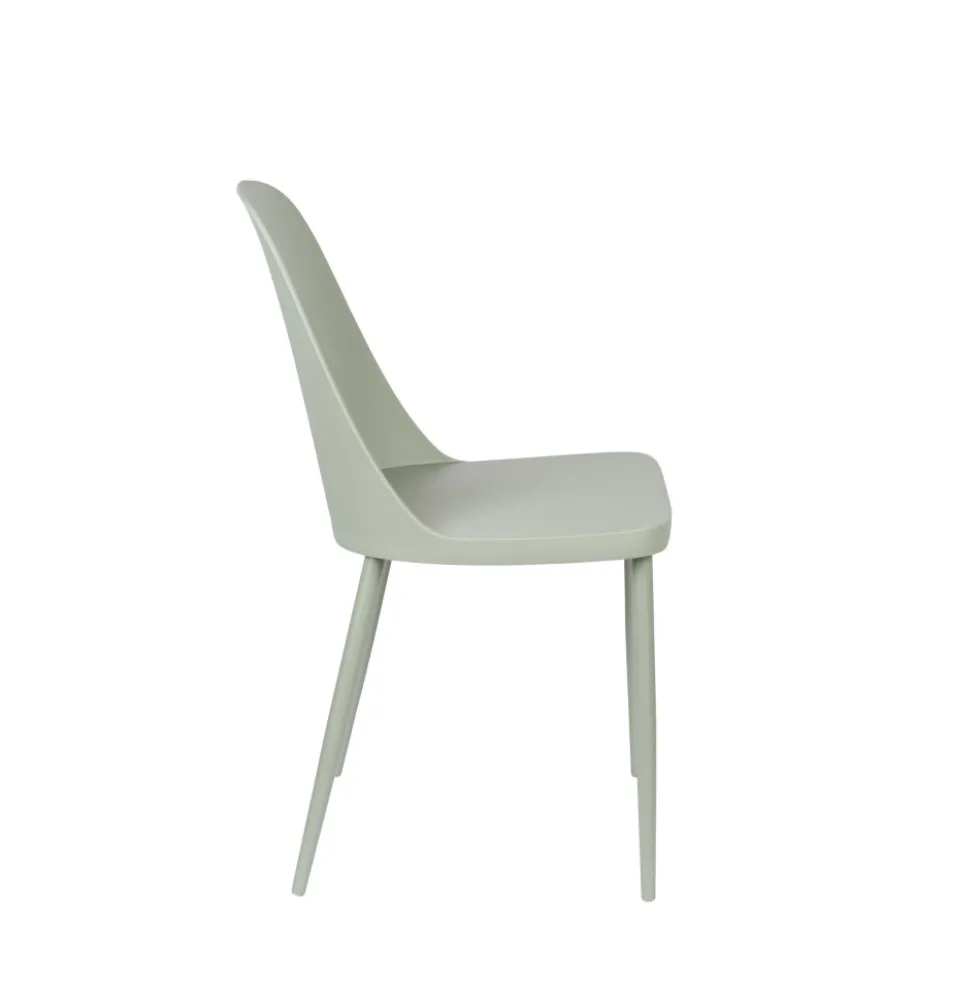 PIP Lot de 2 chaises en résine et métal