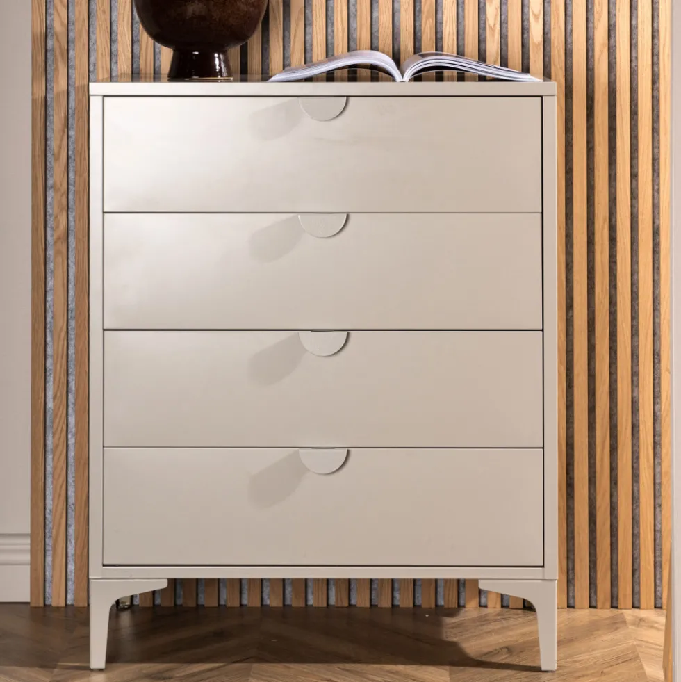 PIRING Commode 4 tiroirs en métal L78cm