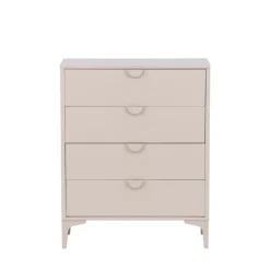 PIRING Commode 4 tiroirs en métal L78cm