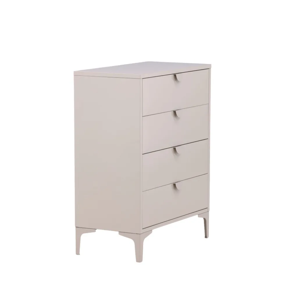 PIRING Commode 4 tiroirs en métal L78cm