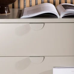 PIRING Commode 4 tiroirs en métal L78cm