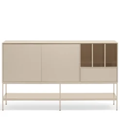 PLATT Buffet 2 portes en bois et métal L166 cm