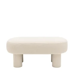 PLOOM Banc arrondi en tissu bouclette L105cm