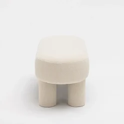 PLOOM Banc arrondi en tissu bouclette L105cm