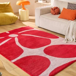 POP Tapis vintage à motif floral