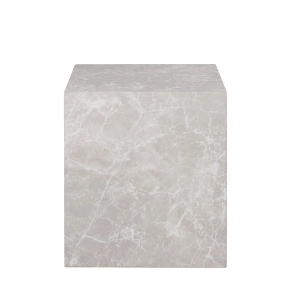 PRAGUE Table d'appoint effet marbre