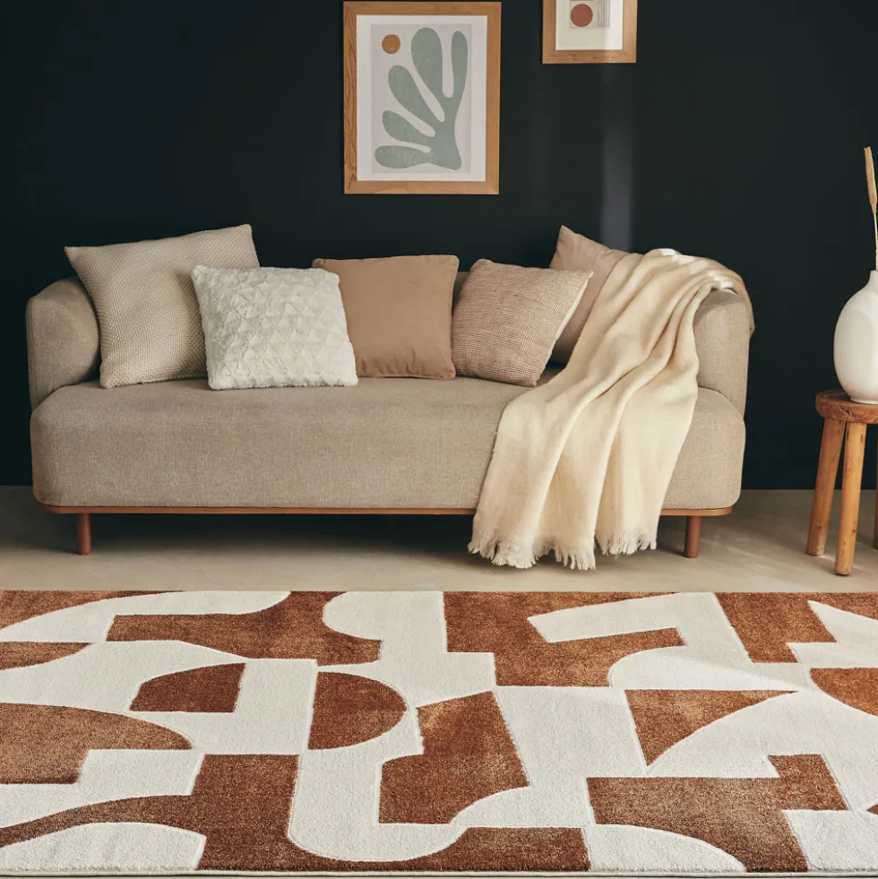 PRISMA Tapis contemporain à motif géométrique