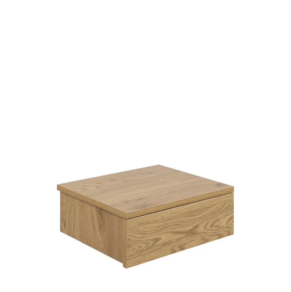 PUERTO Table de chevet murale 1 tiroir en bois