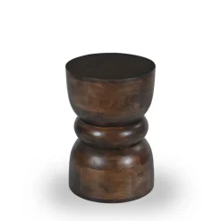 PULAU Table d'appoint en bois massif ø33,5cm