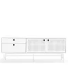 PUNTO Buffet en bois 2 portes 2 tiroirs L140cm