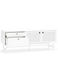 PUNTO Buffet en bois 2 portes 2 tiroirs L140cm