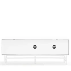 PUNTO Buffet en bois 2 portes 2 tiroirs L140cm