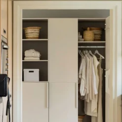PURE Armoire 2 portes en bois L95cm