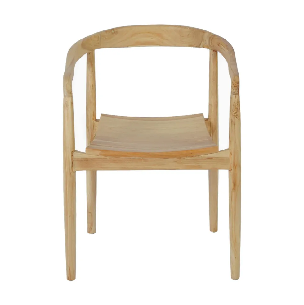 RADEN Lot de 2 fauteuils de table en teck