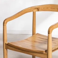 RADEN Lot de 2 fauteuils de table en teck