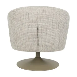 RENATE Fauteuil pivotant en tissu et métal