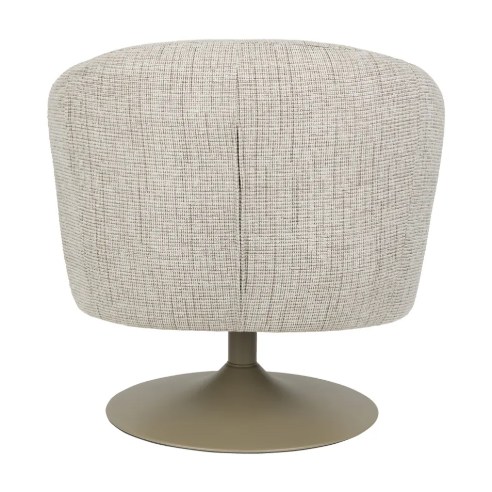 RENATE Fauteuil pivotant en tissu et métal