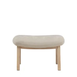 RILE Repose-pieds en tissu et bois