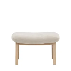 RILE Repose-pieds en tissu et bois