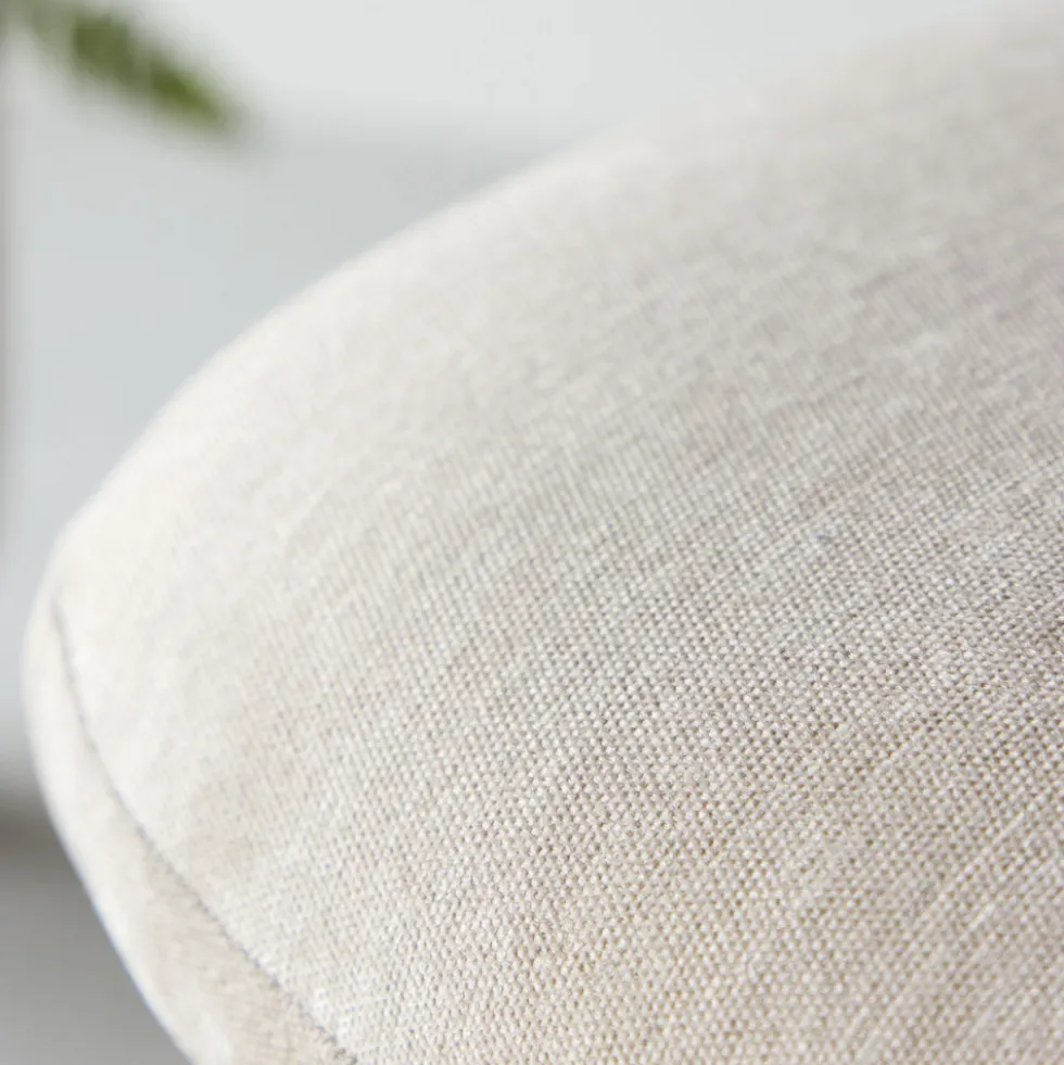 RILE Repose-pieds en tissu et bois