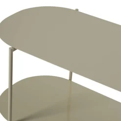 RILO Table basse ovale en métal 100x51cm